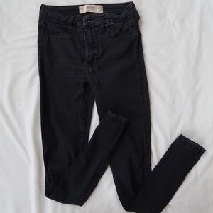 Hollister Black High-Waisted Skinny Jeans